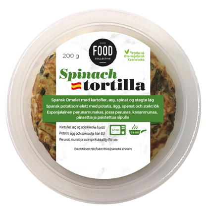 Tortilla-spinach